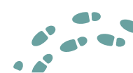 Trail of feet